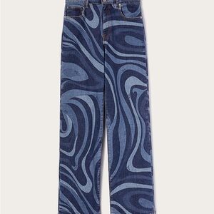Emilio Pucci Marmo Print Denim